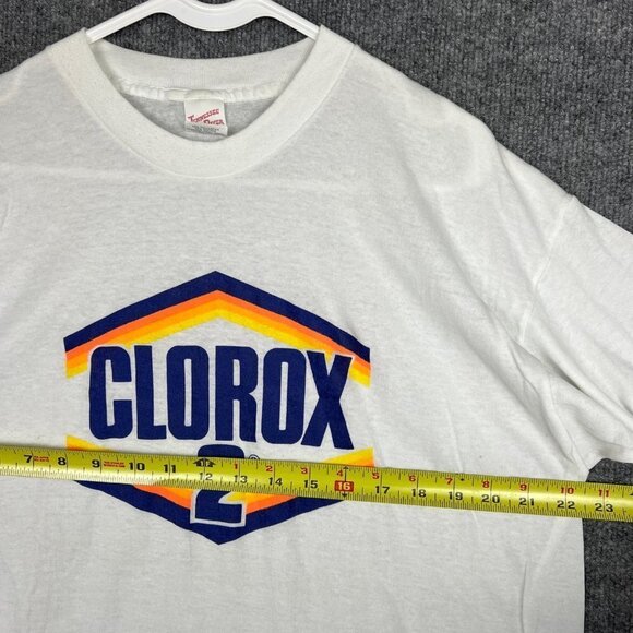 Vintage Clorox Bleach‎ Clorox 2 Parody Tee Shirt Single Stitch SZ XL - Picture 6 of 9